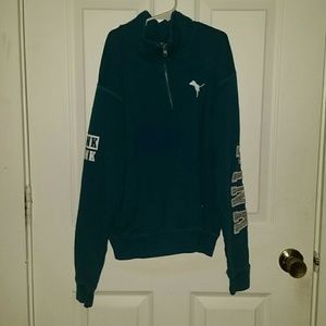 PINK half-zip sweatshirt