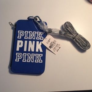 PINK lanyard and ID holder