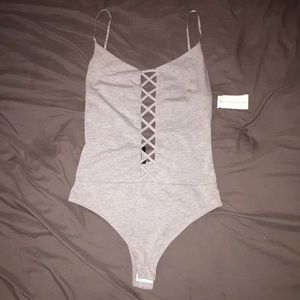 Lace up bodysuit purchased in NY at Necessary