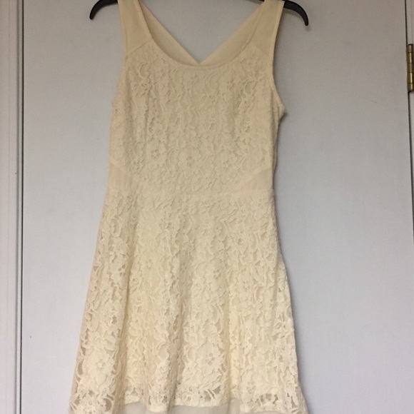 LAST CALL: Cream Lace Beautiful Dress🌙