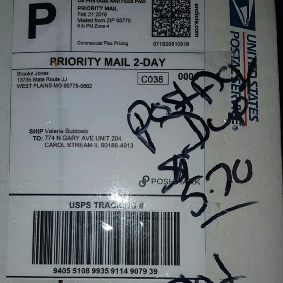 Postage due