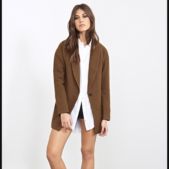 Brown shawl/blazer jacket coat