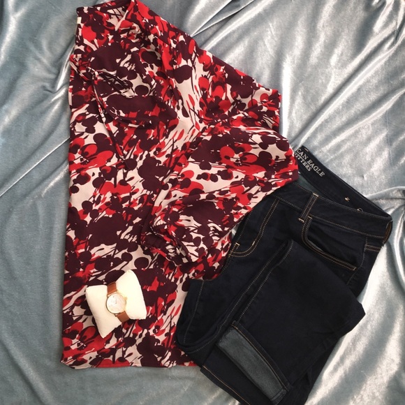 J. Crew pattern blouse. NWOT