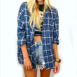Blue Boyfriend Flannel