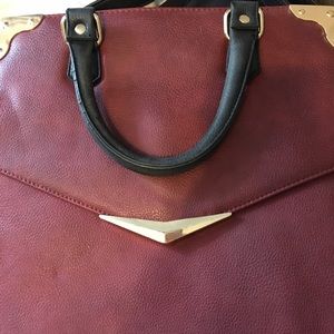 Maroon envelope purse from Urban Outfitters