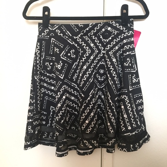Black & White Circle Skirt