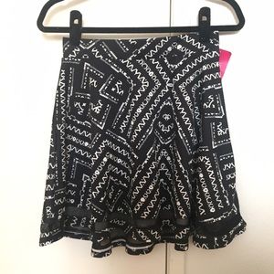 Black & White Circle Skirt