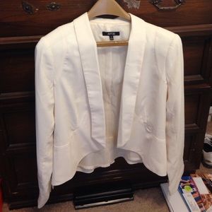 NWOT! angled off white blazer