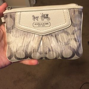 Authentic coach wristlet.