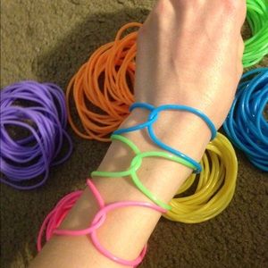 Rainbow pride neon fun bracelets lot