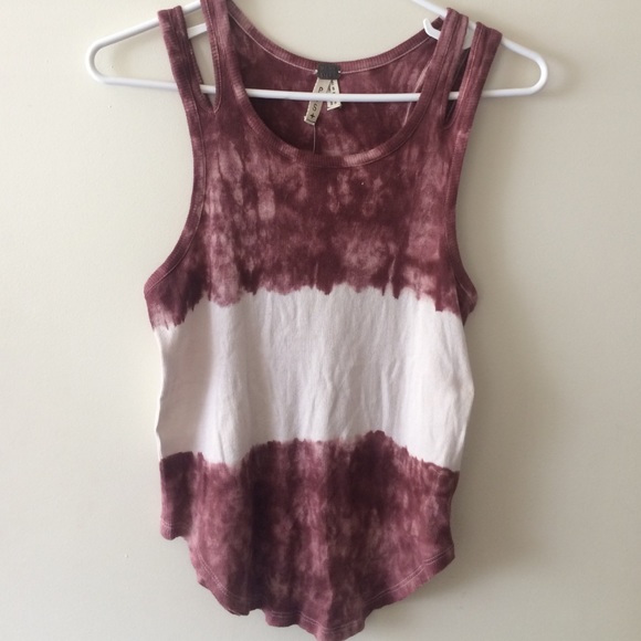Free People tie die tank