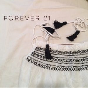 FOREVER 21 shoulder tie summer top tank top