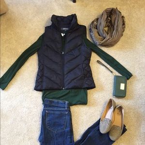 Goose Down Zip up Black Vest- Wardrobe Must Have