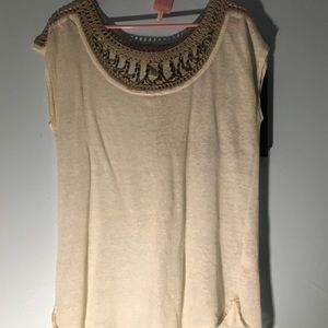 Beaded knit top from Lucky Brand