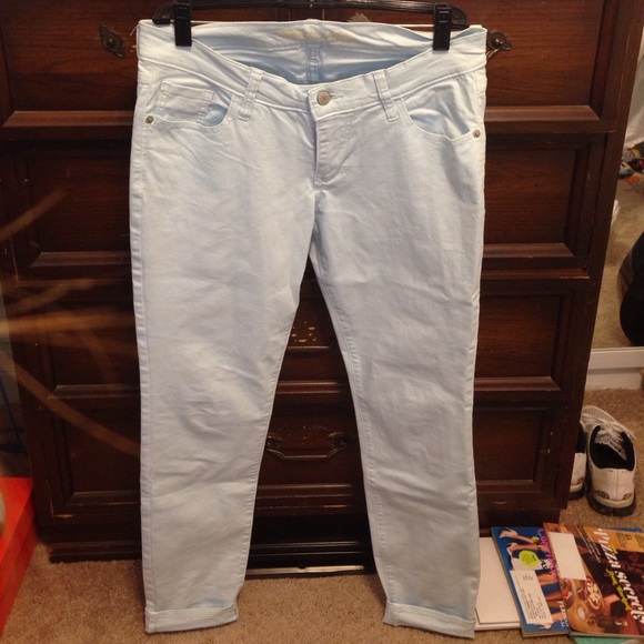 light blue skinnies