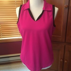 Fuschia golf top