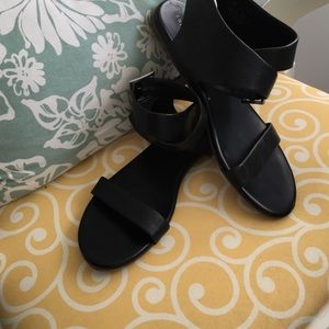 Black gladiator sandals