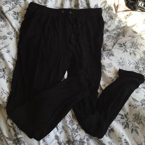 Black Rayon gypsy/jogger pants