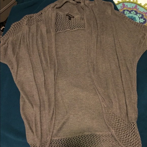 Grey open cardigan/sweater