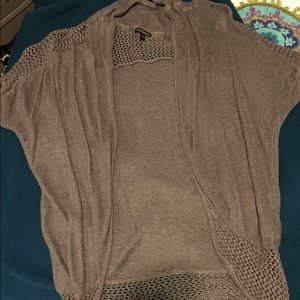 Grey open cardigan/sweater