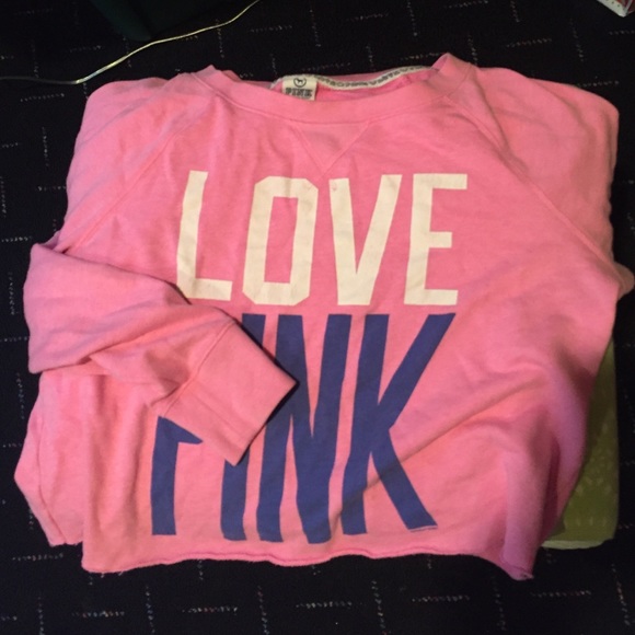 Victoria's Secret Pink cropped sweater