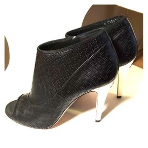 Chanel Open-Toe Booties