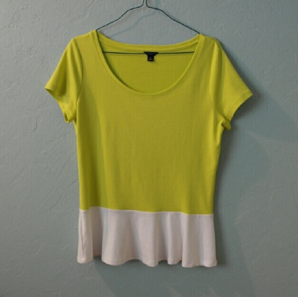 FINAL CUT✂Like new Bright neon Peplum top