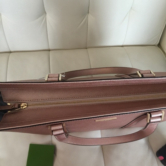 SOLD Kate Spade Large Rose gold tote - Picture 3 of 4