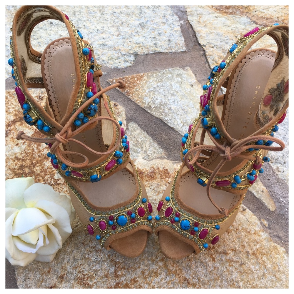 Charlotte Olympia Platform Suede 'Arizona' Bootie - Picture 6 of 6