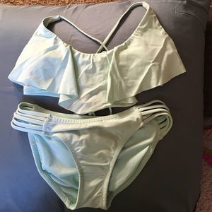 Mint green bikini