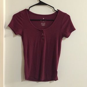 Burgundy crop top