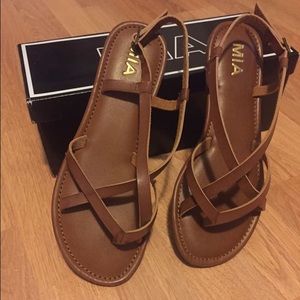 Brown Flat Sandals