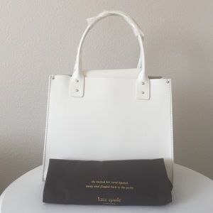 Kate Spade London Quinn Classic Tote in Snow White