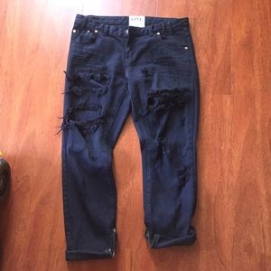 One Teaspoon Navy Trashed Freebirds