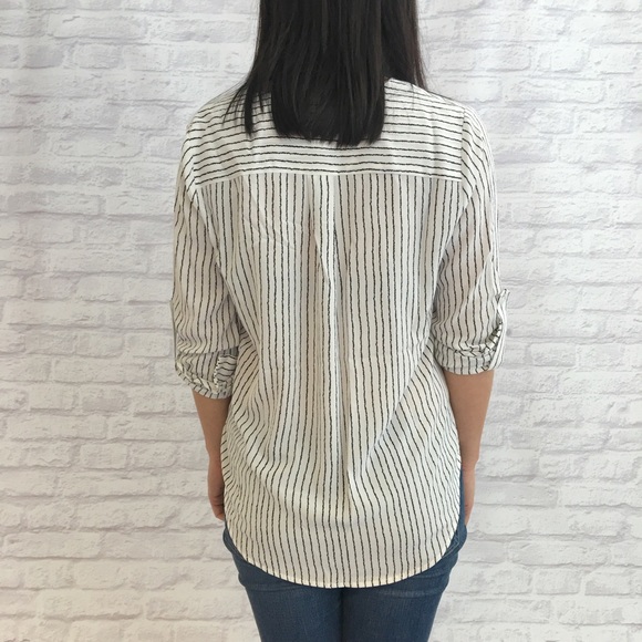 Ark & Co Striped Wrap Top - Picture 3 of 4