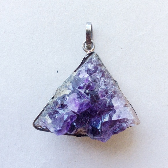 Druzy Amethyst Pendant - Picture 1 of 2