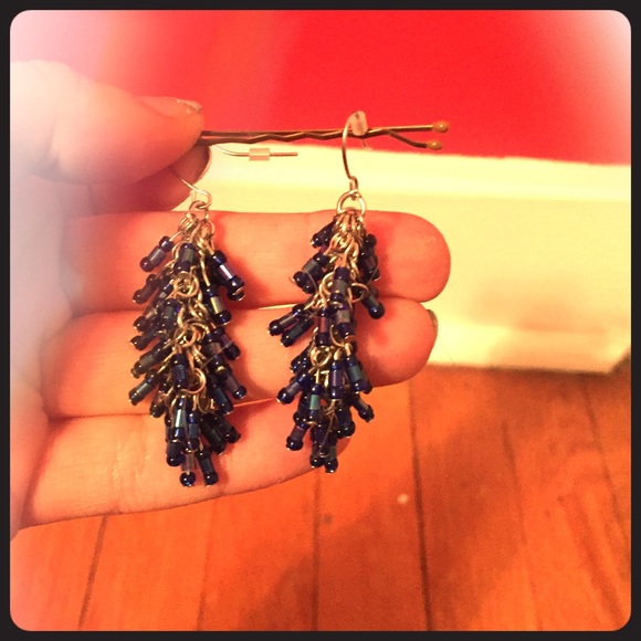 Blue Dangling Earrings