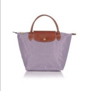 Longchamp 'Mini' Le Pilage Handbag in Purple