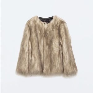 Faux fur coat
