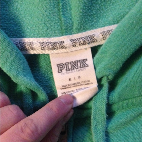 SOLD!! VS PINK full zip sweater - Picture 3 of 4