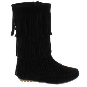 S.O.S Moccasin-Fringe Boots