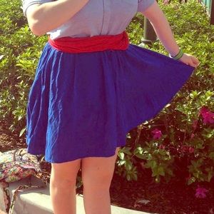 Royal Blue Circle Skirt