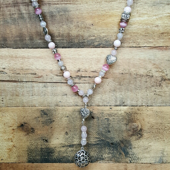 RAFFLE IN ATL  💟 Pretty in Pink Gemstone Necklace - Picture 4 of 4