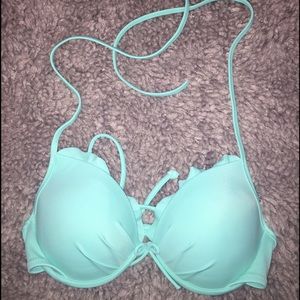Victoria's Secret blue push up swim top 32B