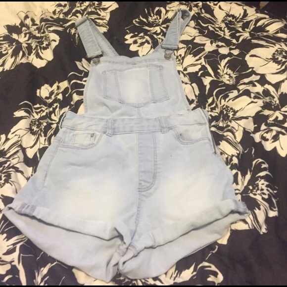 Light Denim Shorts Overall
