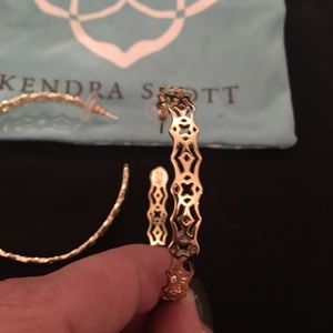Kendra Scott gold hoop earrings