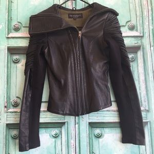 Skingraft leather jacket