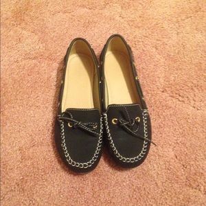 Black loafers