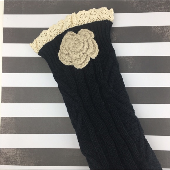 Lil+Lo Accessories - 🌸5/$25🌸 Knee High Boot Sock Leg Warmer w/ Flower