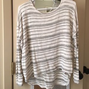 Loose striped sweater